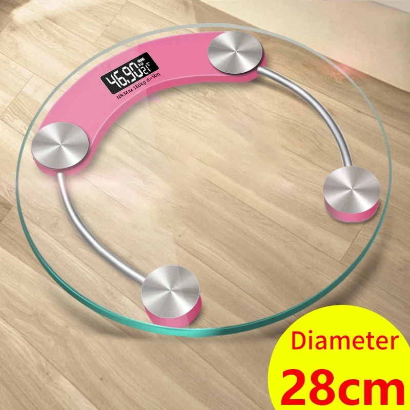 Fashion Round Weight Scale LCD - Digital Body Weight Scale 评论和价格