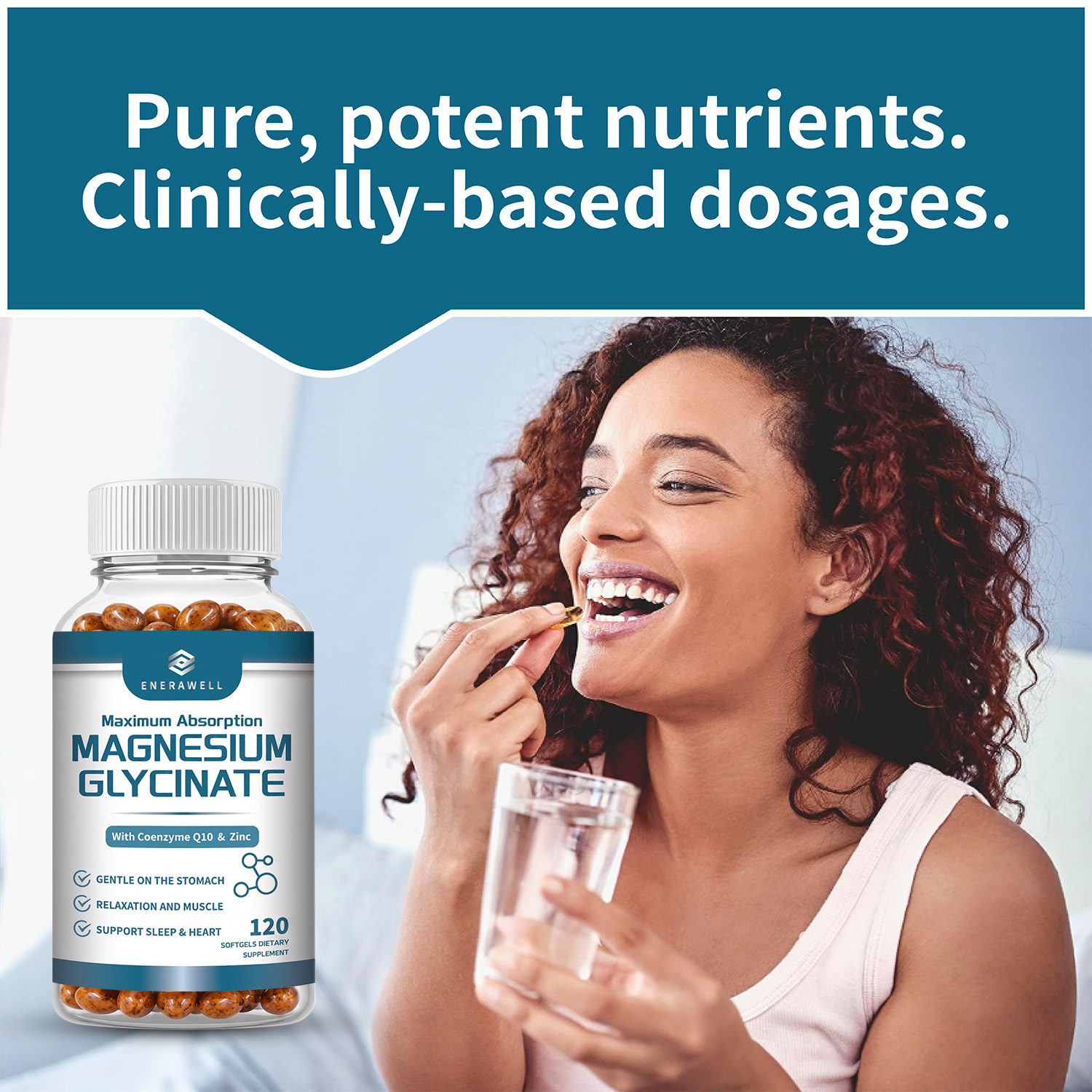 Magnesium Glycinate 500mg Nutr - Wellness Health Nutrition 评论和价格