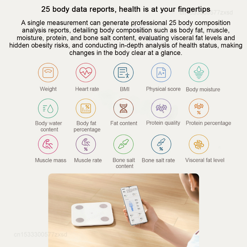 Mijia Body Fat Scale S400 Blue - Digital Body Weight Scale 评论和价格