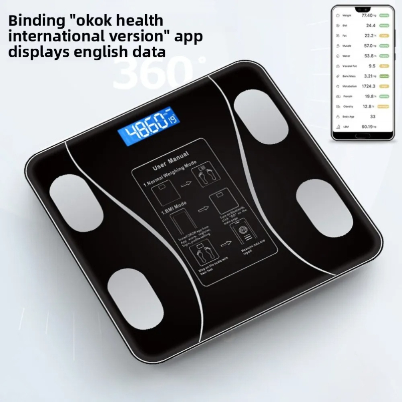 26X26cm Rechargeable Model Sma - Digital Body Weight Scale 评论和价格