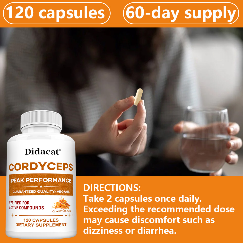 Cordyceps Mushroom Capsules 10 - Health Wellness Energy 评论和价格