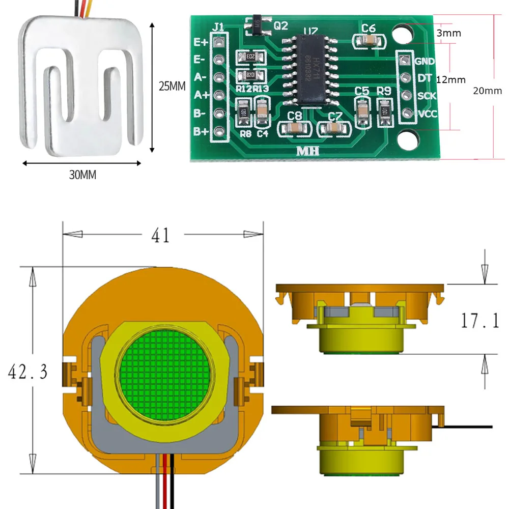 50kg Load Cell 50kg Weighing S - Digital Body Weight Scale 评论和价格